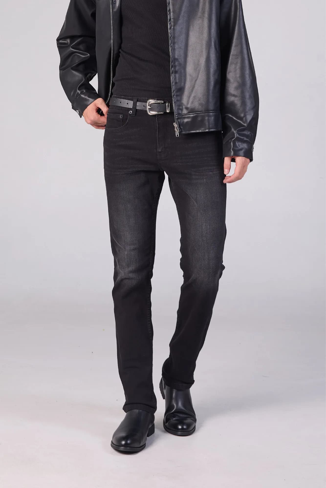 Jack Russel - Men Jeans - Klassik J-1103/BK Slim Fit Vintage Black
