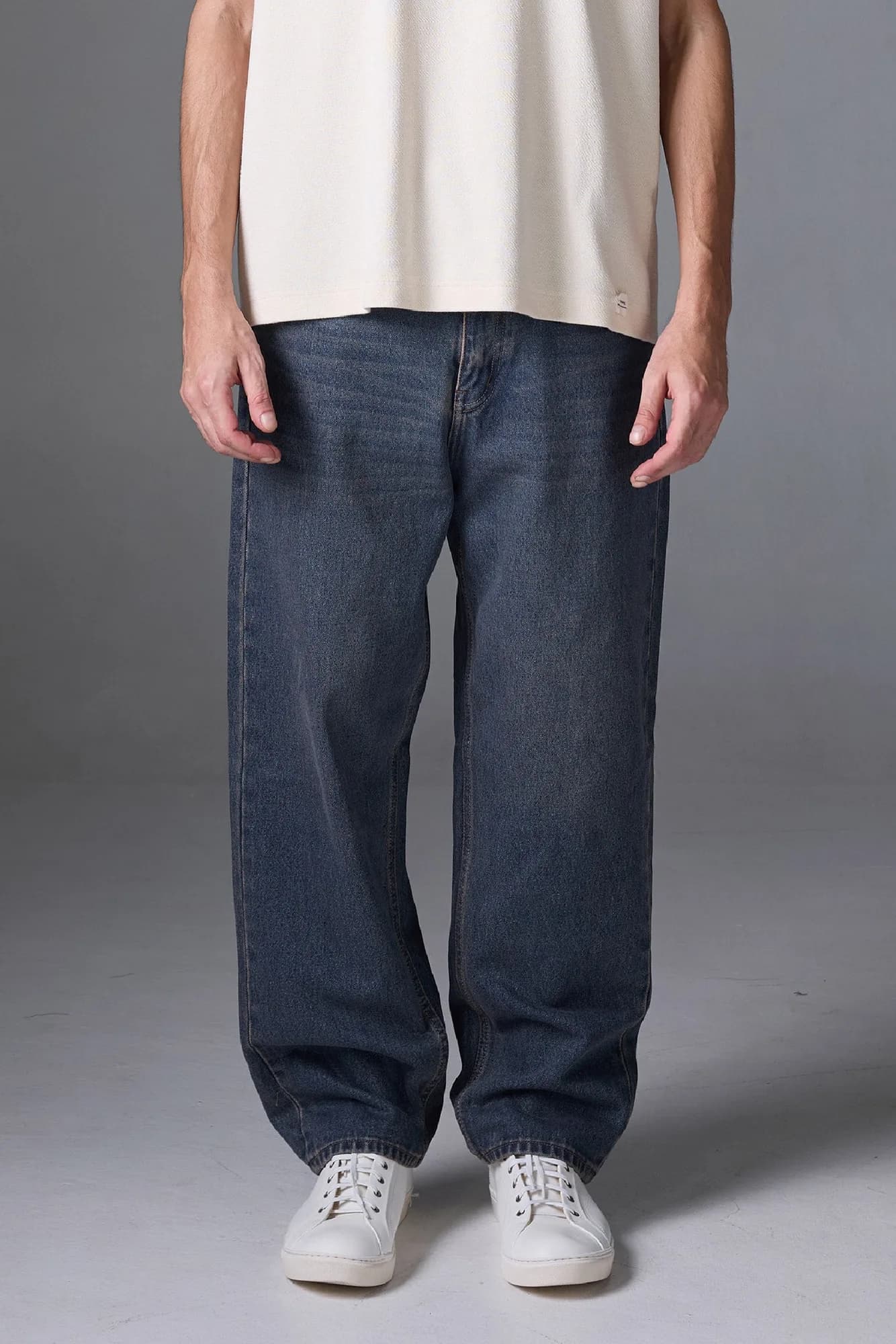 Jack Russel - Men Jeans - Klassik J-6001/RB Baggy Low Rise Wide Leg Rust Fade