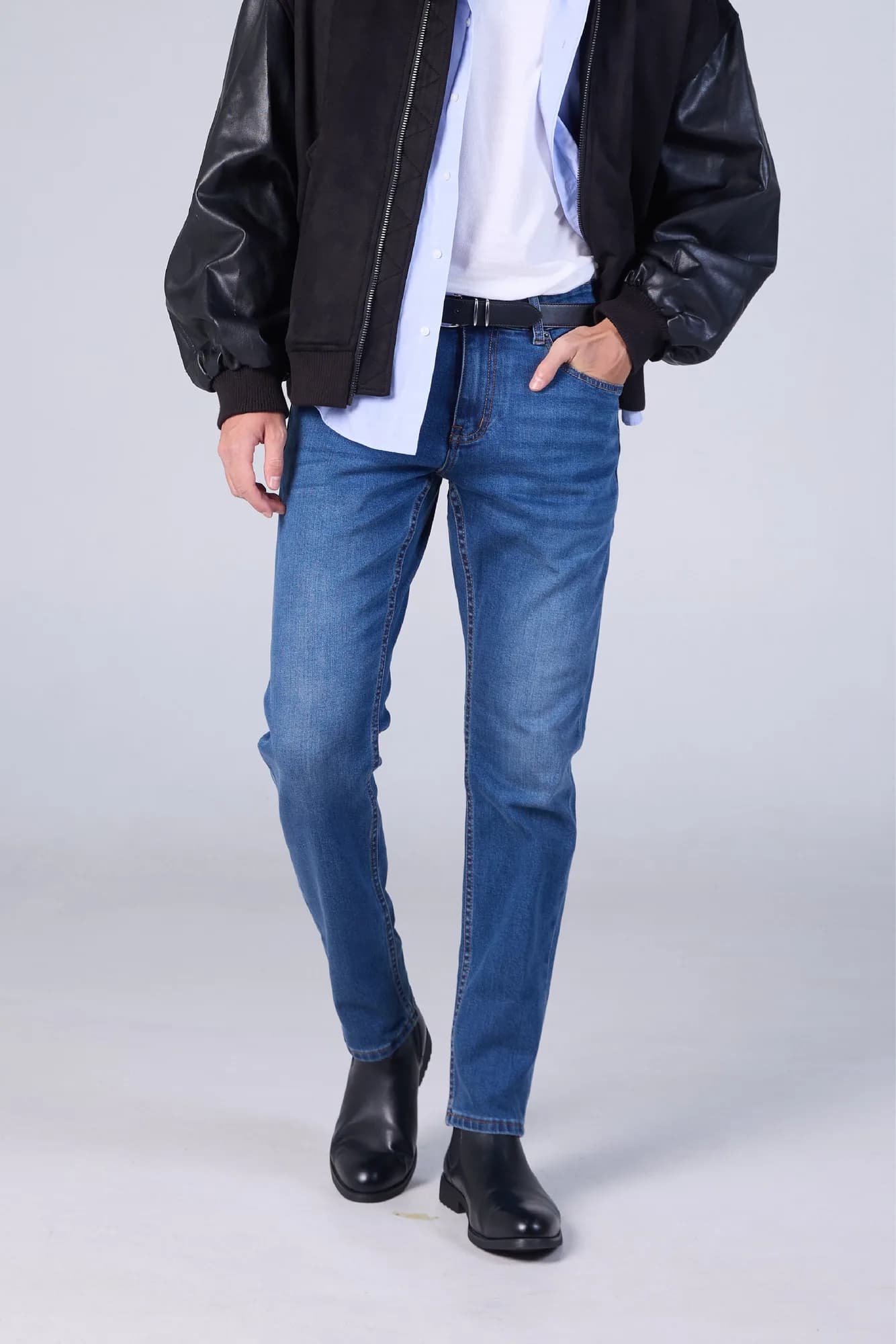 Jack Russel - Men Jeans - Handwerk J-JACK/LB Classic Slim Fit Light Blue