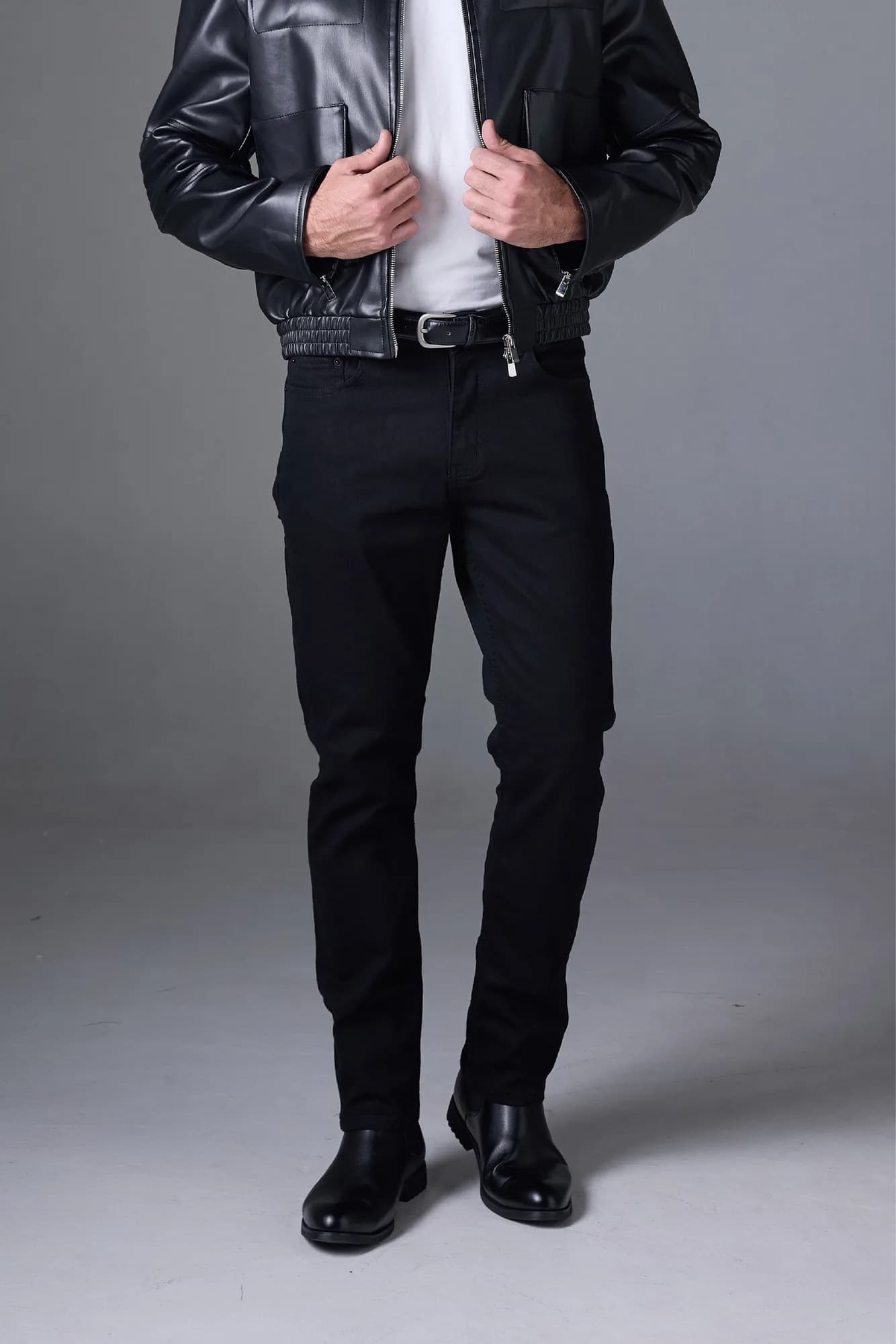 Jack Russel - Men Jeans - Handwerk J-ONYX Slim Fit Classic Black