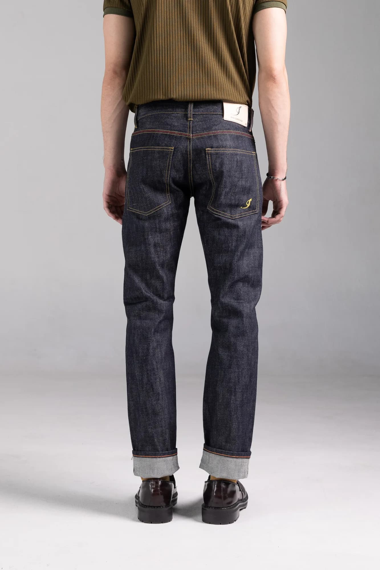 Jack Russel - Men Jeans - Meisterwerk J-RIM1 Slim Fit Indigo Blue & Red Selvedge Unsanforized