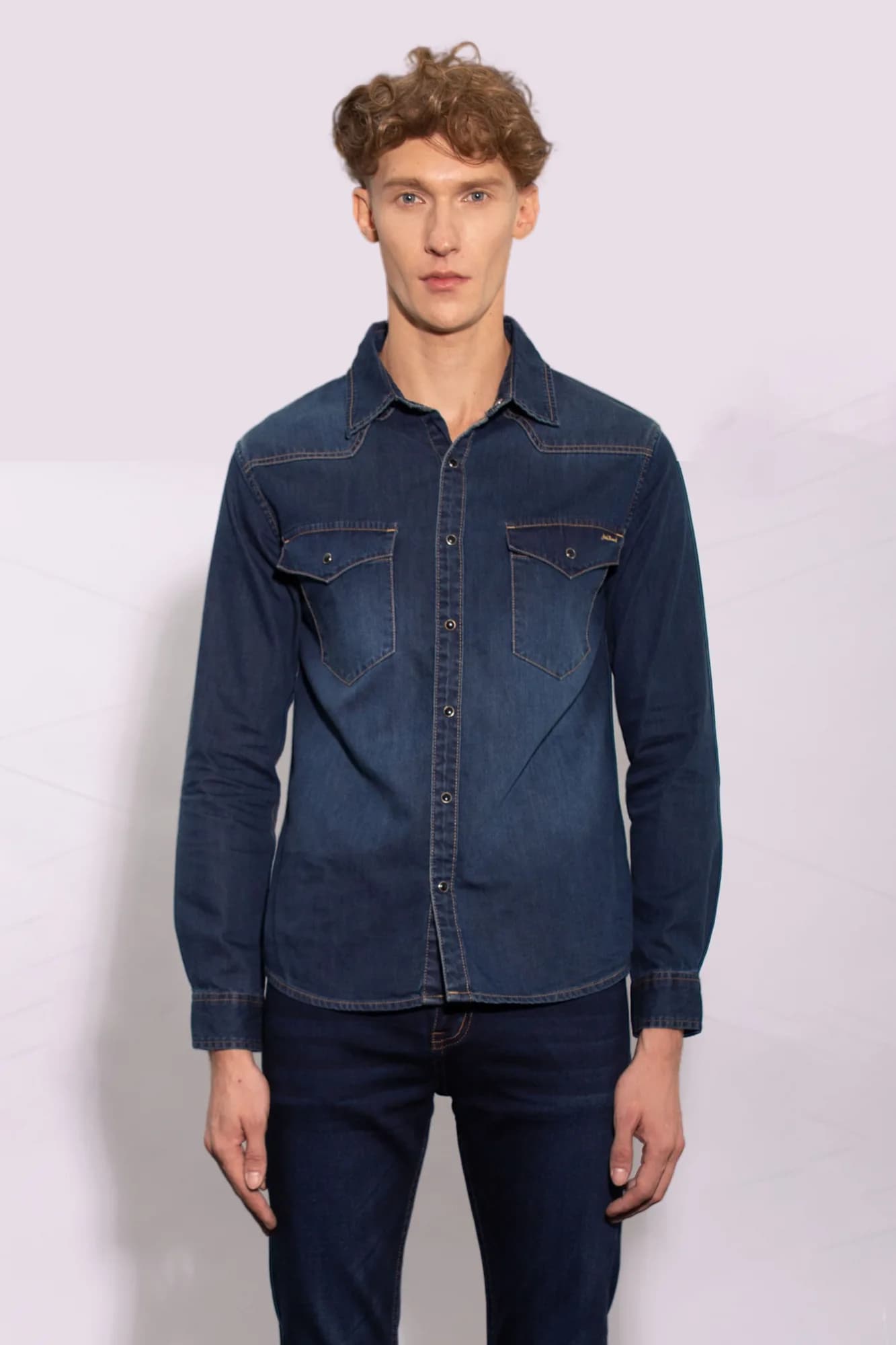 Jack Russel - Men Shirts - Handwerk J-SHT1/DB - Dark Blue