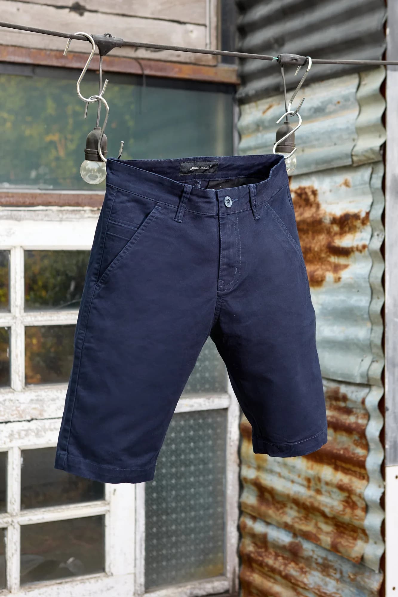 Jack Russel - Men Shorts - Klassik JS-217/BLU Slim Fit Blue